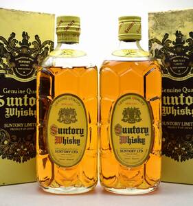 *2686* not yet . plug Suntory Whisky Suntory whisky angle bin 2 ps Berry rare Old 720ml 43 times box attaching 