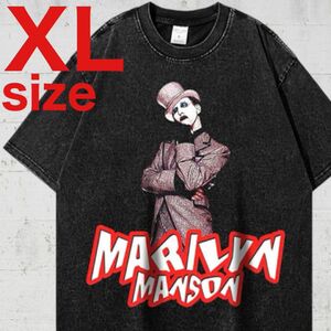 マリリン・マンソン　ROCK　ロック　バンド　Tシャツ　ブラック　XLサイズ