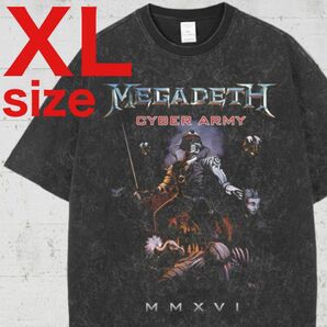 Megadeath　メガデス　RAP　バンド　ロック　Tシャツ　ブラック　XL