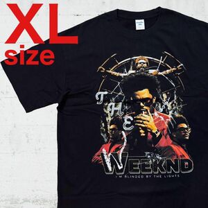 The Weeknd　ザ・ウィークエンド　RAP　半袖　Tシャツ　ブラック　XL