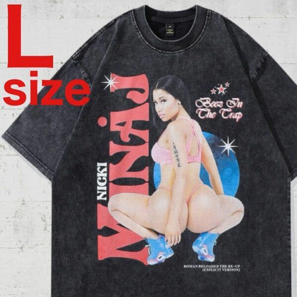 【希少】Nicki Minaj　ニッキー　ラップ　Tシャツ　ブラック　Lサイズ