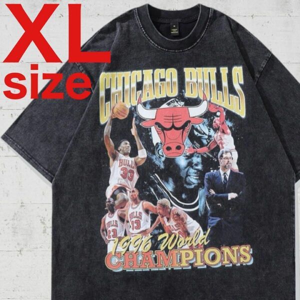 Rodman　デニス・ロッドマン　シカゴ　ブルズ　ラップ　Tシャツ　XLサイズ