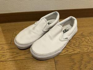 VANS　バンズ　スリッポン　22㌢　ホワイト　TC6D