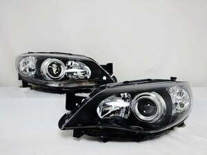 希少 未使用品 インプレッサ GRB WRX STI HID ヘッドライト ヘッドランプ 1809 ブラック 左右 右 左 GRB GRF GVB GH8 GH7 GH6 GH3 GH2