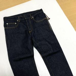  名作 超希少 Dior HOMME ディオールオム デニムパンツ ジーンズ W28 エディ期 ダメージ ヒゲ ハチノス メンズ スリム インディゴ ロゴの画像5