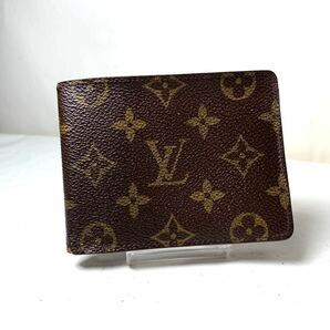 777 1円 LOUIS VUITTON ルイヴィトン ミュルティブル モノグラム マルコ 二つ折 財布 ウォレット メンズ 札入 ポルトフォイユの画像1