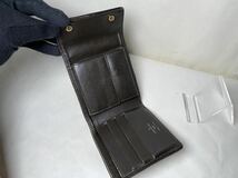 812 1円 ■美品■ LOUIS VUITTON ヴィトン M92241 モノグラムミニ ポルトビエ カルトクレディ モネ 三つ折り 財布 ウォレット カーキ_画像8