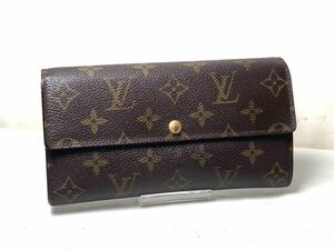 832 極美品　1 円 LOUIS VUITTON ルイヴィトン モノグラム 長財布 二つ折り 小銭 札入れ ポルトフォイユ サラ 財布 メンズ レディ