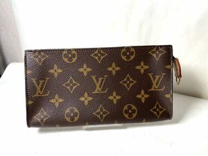 862 使用僅か極美品■ LOUIS VUITTON ルイヴィトン モノグラム バケット用ポーチ マルチケース 小物入れ レディース メンズ ブラウン系