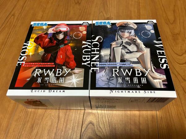 セガ　RWBY　氷雪帝国　ICE QUEENDOM　RUBY ROSE　WEISS SCHNEE　プライズ　フィギュア　2種セット