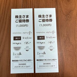 イオンファンタジー 株主優待 2000円分