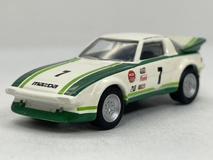 ■★サークルＫサンクス　MAZDA（マツダ） ミニカーコレクション　SAVANNA RX-7 Daytona 24h（1/100）（白/緑/KYOSHO）