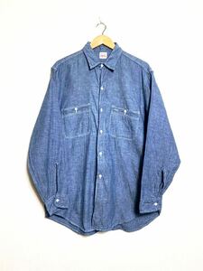 極美品 50s ビンテージ PENNEY'S シャンブレー ワークシャツ USA製 ペニーズ /JCペニー モンゴメリーワード BIGMAC ビッグマック シアーズ