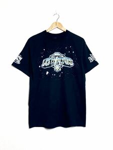 00s 限定品 STUSSY UFO 両面 袖プリント ライフパートナーズ ツアー Tシャツ ブラック 黒 ステューシー スケーター /ネイバーフッド