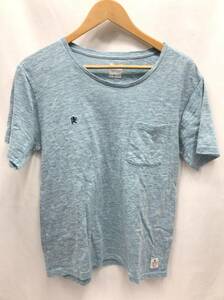 R.NEWBOLD アールニューボールド 半袖Tシャツ ブルー系 サイズM メンズ 24052203