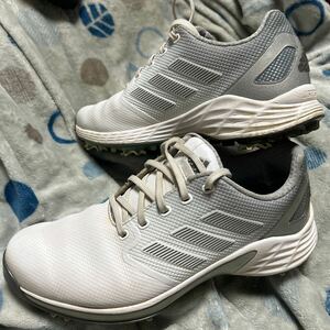  beautiful goods 3~4 times put on for new goods!Adidas ZG21 golf shoes (FW5545) 25. postage all country 520 jpy 