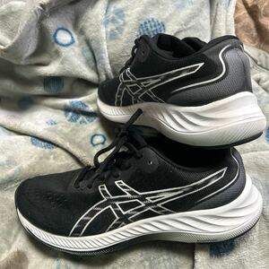  beautiful goods!2 times only have on Asics thickness bottom running shoes gel -eki site 9 23.5. regular price 8250 jpy postage all country 520 jpy 