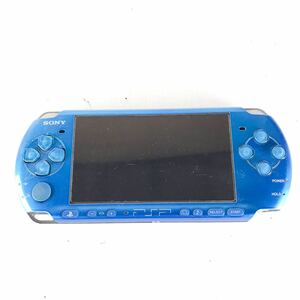 【バッテリーパックない為ジャンク品】SONY ソニー PSP-3000 本体 ブルー ゲーム機 動作未確認、現状品 プレイステーションポータブル 