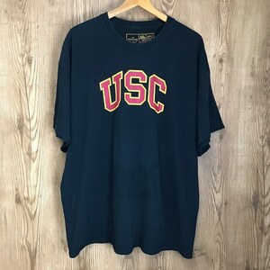 USC カレッジ プリント T-sh メンズ XXL サイズ University of Southern California USC 古着 e24051110