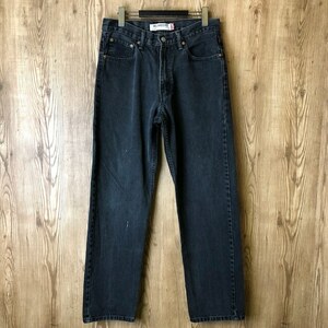  Levi's 550 black Denim jeans RELAXED FIT Levi's 33×34 men's M size degree ji- bread black old clothes e24051600