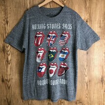 THE ROLLING STONES 霜降りグレー ロックT バンドT ツアーTシャツ メンズXL ローリングストーンズ 古着 e24051013_画像1