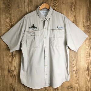 90s VINTAGE Columbia 半袖シャツ PFG フィッシングシャツ メンズ Lサイズ位 90年代 コロンビア 古着 e24052311