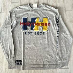 Красота Helly Hansen Длинная футболка с длинным рукавом HELLY HANSEN Открытый кемпинг США Серый мужской размер M Винтаж 90-х годов (2)