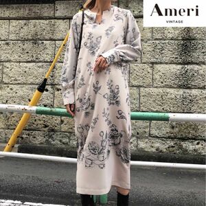 AMERI VINTAGE　アメリヴィンテージ　ドレス　ワンピース 《368》 ロングワンピース 着痩せ きれいめ