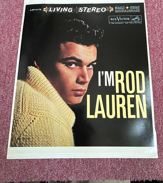 Rod Lauren・I'm Rod Lauren・LPM/LSP-2176・色見本印刷・盤ナシ・スリック・Mono&Stereo・一点物・本物！早い者勝ち！