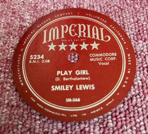 Smiley Lewis・Play girl・78rpm・レーベル色見本・盤ナシ！Fats Domino・Imperial