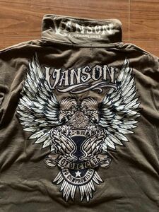 【希少カラー】VANSON[バンソン] イーグル 刺繍 半袖シャツ/バンソン　サイズXL