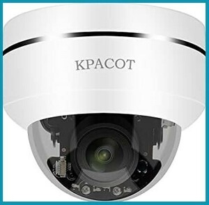 【新品送料無料】【5倍光学ズーム・自動追跡】KPACOT 防犯カメラ 有線 ドーム型 監視カメラ 室内 poe カメラAI人体検知