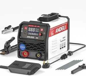 【新品送料無料】ANDELI アーク溶接機 200A 100V/200V兼用被覆アーク溶接機 液晶表示 インバーター搭載 手棒溶接