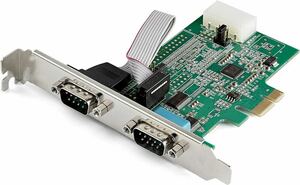 RS232Cシリアルアダプターカード BB1383 StarTech.com／PCI Express／16950 UART／標準プロファイル（ロープロファイルブラケット付属）