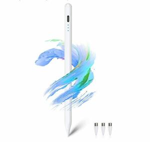 タッチペン BB1313 スタイラスペン超高精度 極細 apple pencil互換ペン 誤ON/OFF防止/電量表示/磁気吸着機能対応 軽量 耐久