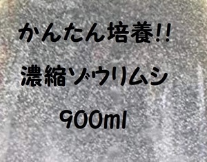 ★【送料無料!!】★濃縮ゾウリムシ種水900ｍｌ★メダカ・グッピー針子・稚魚の生餌!!★生存率アップ!!※培養方法説明書付き!