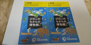 滋賀県立 琵琶湖博物館 招待券 2枚セット