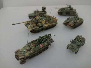 1/144完成品　ケーニッヒスティーガー＆Sdkfz251-1ファルケ＆Sdkfz251-20ウーフー＆Ⅳ号G型＆＆ヘッツアー＆ワーゲン「虎と鷹と梟の夜5」