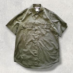 80s Carhartt ワークシャツ 半袖 ダブルポケット vintage