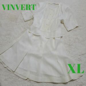 VINVERT バンベール セットアップ 白 スーツ 肩パット レトロ 15B