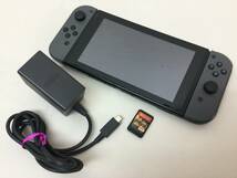 Nintendo SWITCH グレー スイッチ 任天堂 HAC-001 初期化済 /ワンピース 海賊無双3 デラックスエディション ソフト ACアダプター付き_画像5