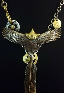 goro's Goro's rare middle Eagle &. gold extra-large feather double circle can futoshi angle chain metisn hook wheel metal middle small [ all set ]