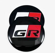 トヨタ ＧＲ　ホイール センター キャップ ステッカー ブラック　4枚！_画像2