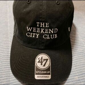 47 THE WEEKEND CITY CLUB ブラック NEAT フォーティーセブン キャップ 帽子neat
