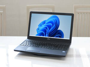 ■ Fujitsu Lifebook A539 高性能ノートパソコン/ Core i3 8310U メモリ 8GB SSD 256GB / HDMI / カメラ / 15.6型 / Window11 Office2021■