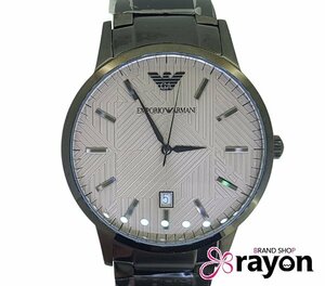 Emporio Armani Lenato Date Gun Metal SS Quartz Grey Dial Watch AR11120 МУЖЧИНА.