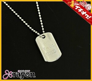 {1 jpy ~START} Tiffany TIFFANY&Co. 1837 tag long necklace SV925 silver accessory men's lady's B rank [RAYON]