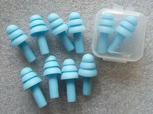 10 piece case attaching . ear plug silicon year plug ... three layer soft 1