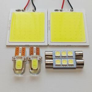 RP6 RP7 RP8 ステップワゴン 超爆光！T10 LED ルームランプ COB全面発光 6個セット ホワイト ホンダ /c48/f3/c2