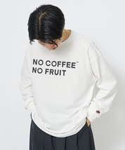 別注 NO COFFEE × FRUIT OF THE LOOM ノーコーヒー コラボ フルーツオブザルーム 長袖 ロングTシャツ ロンT メンズ レディース _画像7